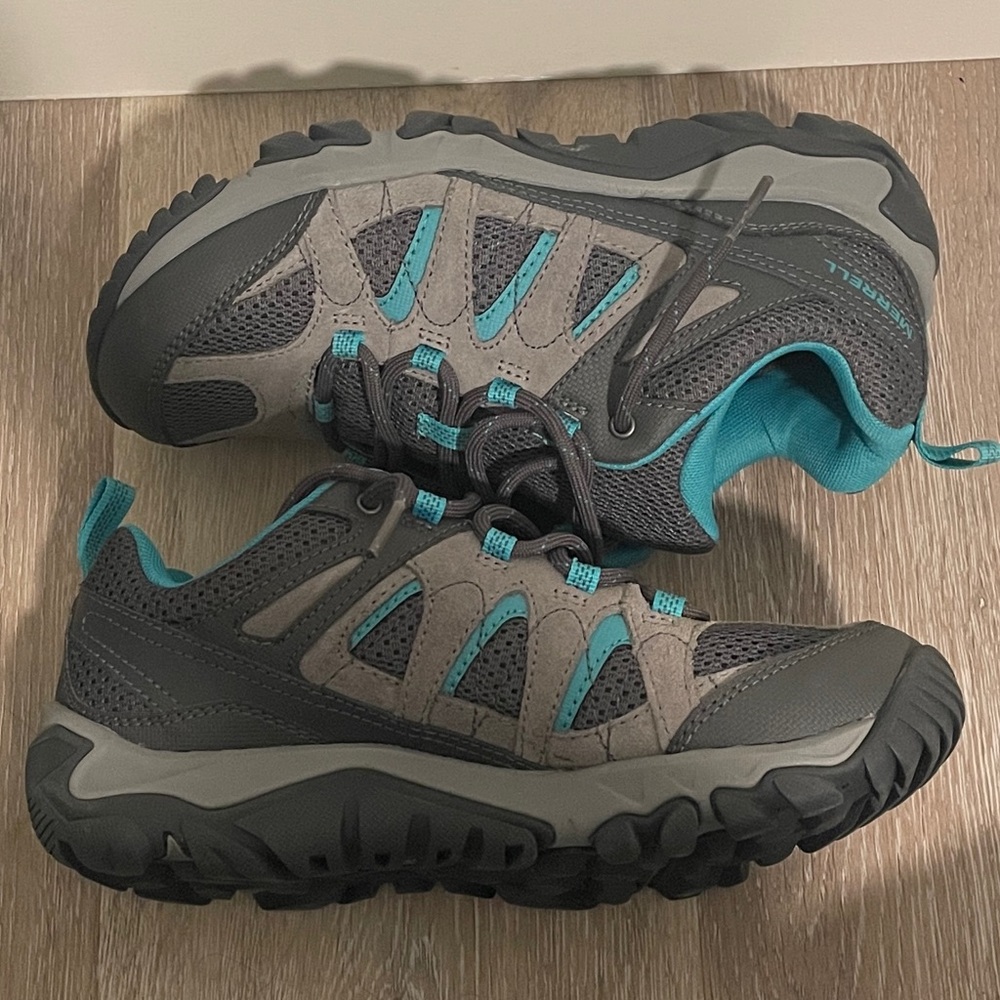 Merrell Teal and Gray Outdoor Women's Shoes